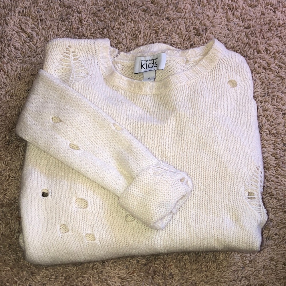 Cashmere cut out KIDS sweater